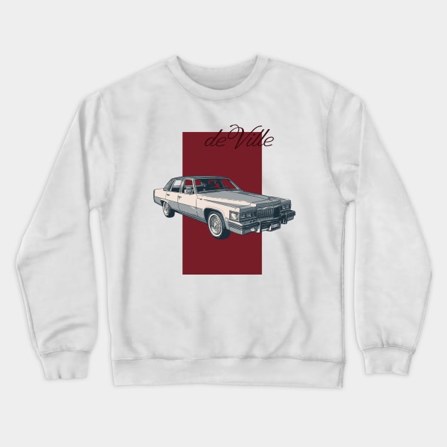 Cadillac de Ville Crewneck Sweatshirt by Joshessel